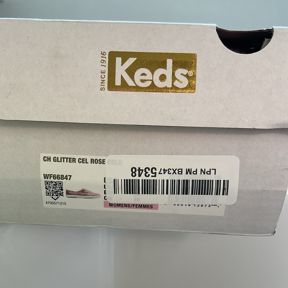 Keds Rose Gold Glitter Sneakers - Picture 4 of 4